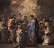 Luca Giordano Holy Ana and the nina Maria Second mitade of the 17th century France oil painting artist